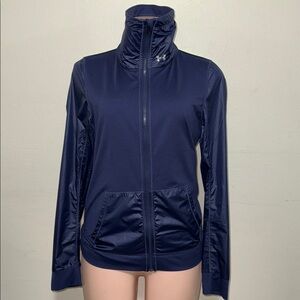 Under Armour woman small dark blue lightweight track jacket